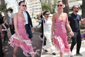 Cannes 2024: Bella Hadid wears Keffiyeh dress during Cannes Film Festival and says, ‘Free Palestine Forever.