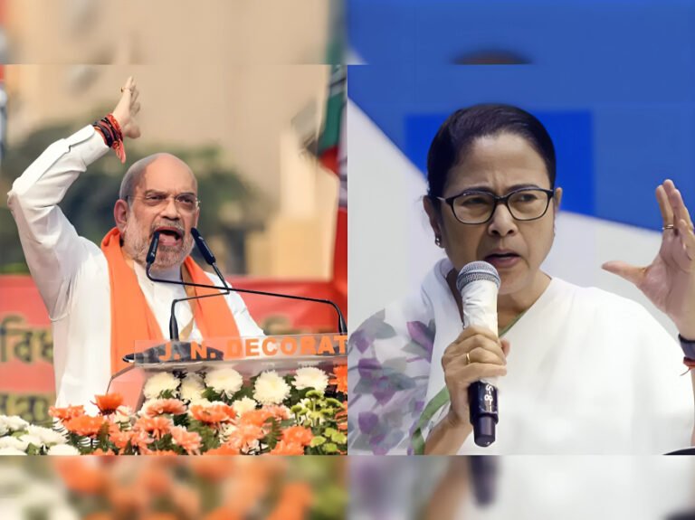 Mamata Banerjee, the chief minister of Bengal, is sacrificing national security to win votes, according to Amit Shah